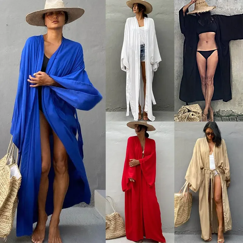 Summer Clothing Wraps - Kimono da Donna Copricostume da Spiaggia