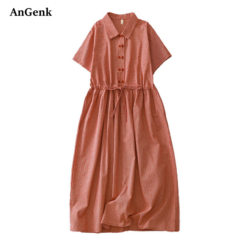 Summer Clothing Drawing - Abiti Estivi Vintage a Quadri in
