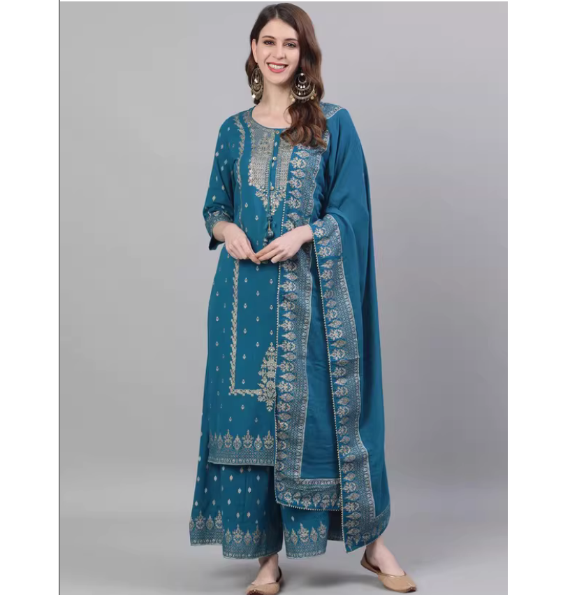 Summer Clothing Pakistan - Set Tre Pezzi in Stile Etnico