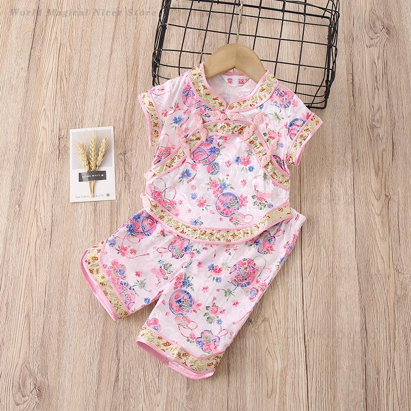 Completo Cheongsam Estivo per  - Summer Clothing Baby Girl recensione e prezzo