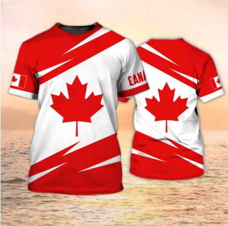 T-shirt Canada con Stampa 3D B - Summer Clothing Women Canada recensione e prezzo