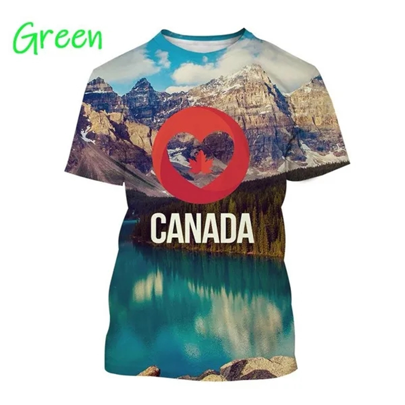 I Love Canada Flag Graphic T S - Summer Clothing Women Canada recensione e prezzo